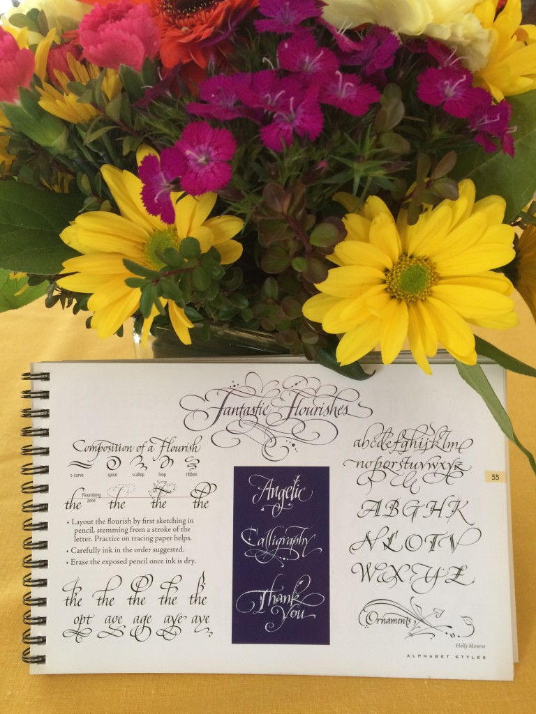 Speedball Textbook 24th Edition featuring Holly Monroe's flourishing instructions.