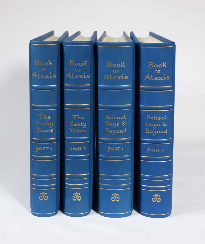 Four Leather Hand Made Volumes