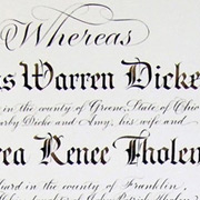 Quaker Wedding Certificate